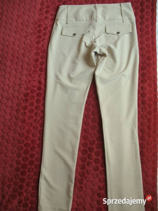 Spodnie Paris 38 M biodra 96 beżowe sprzedam