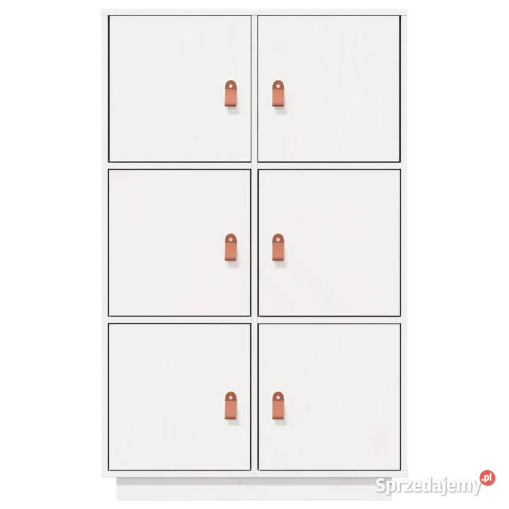 Szafka biała 67x40x1085 lite drewno sosnowe Warszawa