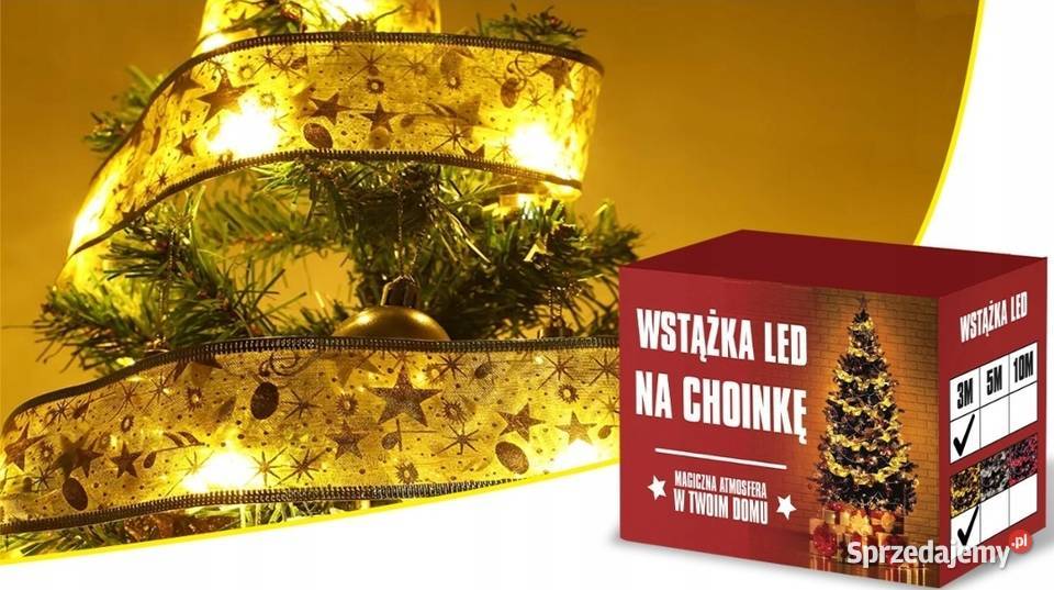 Lampki świąteczne LED Wstążka świetlna 3m 30 LED Pozostałe śląskie Gliwice sprzedam