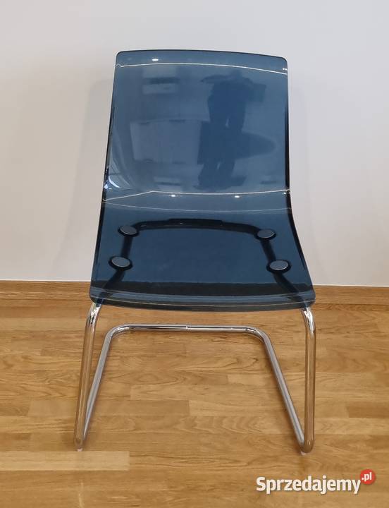 KRZESŁO IKEA TOBIAS niebieskie przezroczyste Kalisz sprzedam