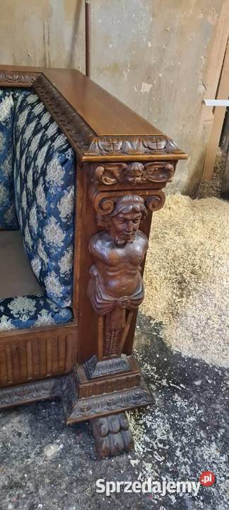 Para rzeźbionych foteli Meble Szczecin
