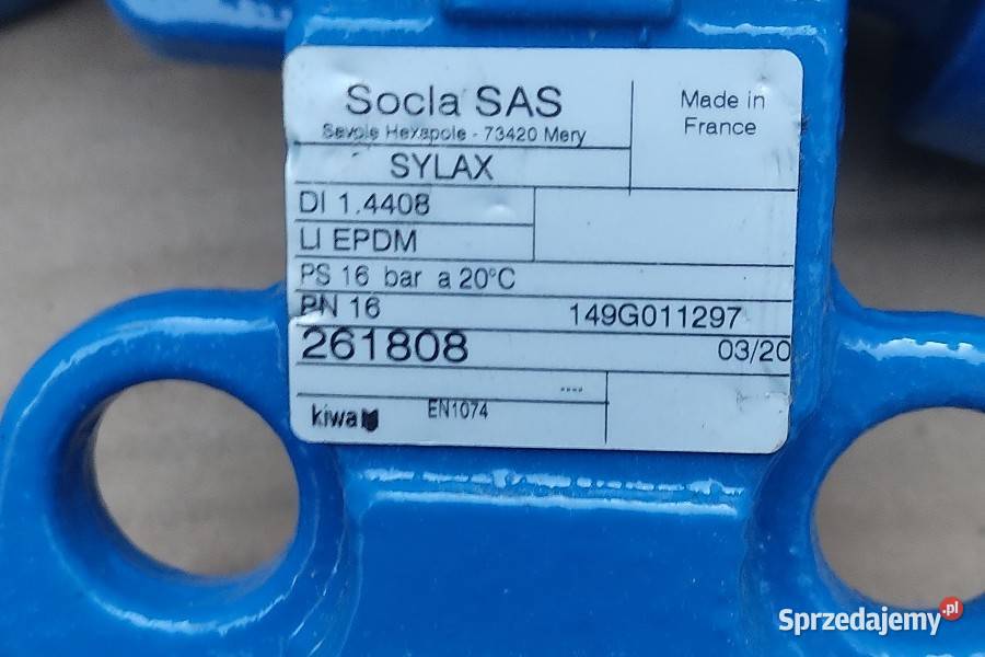 Przepustnica zwrotna zawór motylkowy PN 16 Nowy Tomyśl