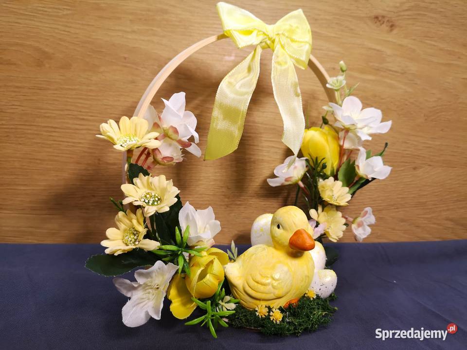 Stroik Wielkanocny na kole