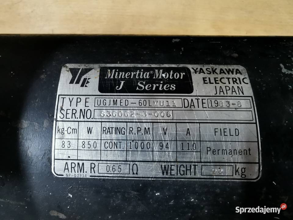 Yaskawa UGJMED60L Minertia enkoder TFUE30ZD7 Krotoszyn