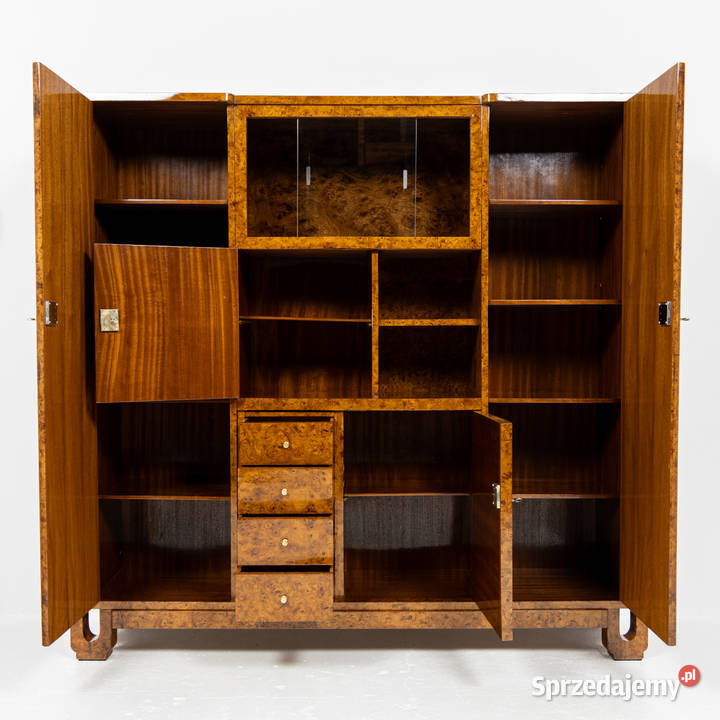 Gabinet Art Deco Biurko Biblioteka Designe Wiąz