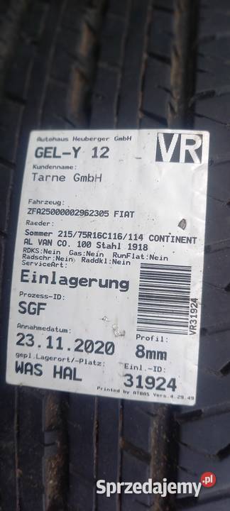 kola opony Fiat ducato2010 Bydgoszcz