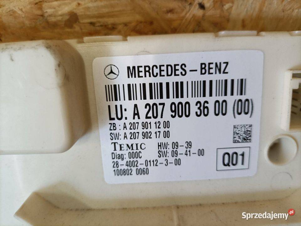 Sterownik Szyb Mercedes W207 W212 Coupe Pleszew