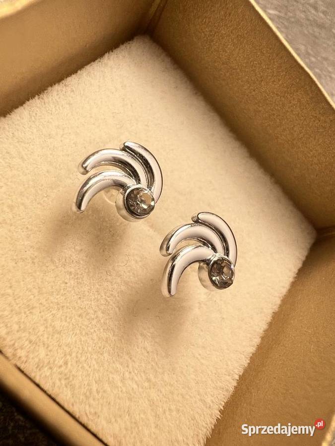 Kolczyki srebrne z diamentem Jasło