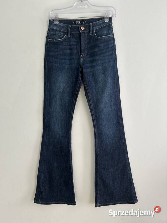 Jeansy flare XS spodnie dzwony jeansy szerokie Wyszków
