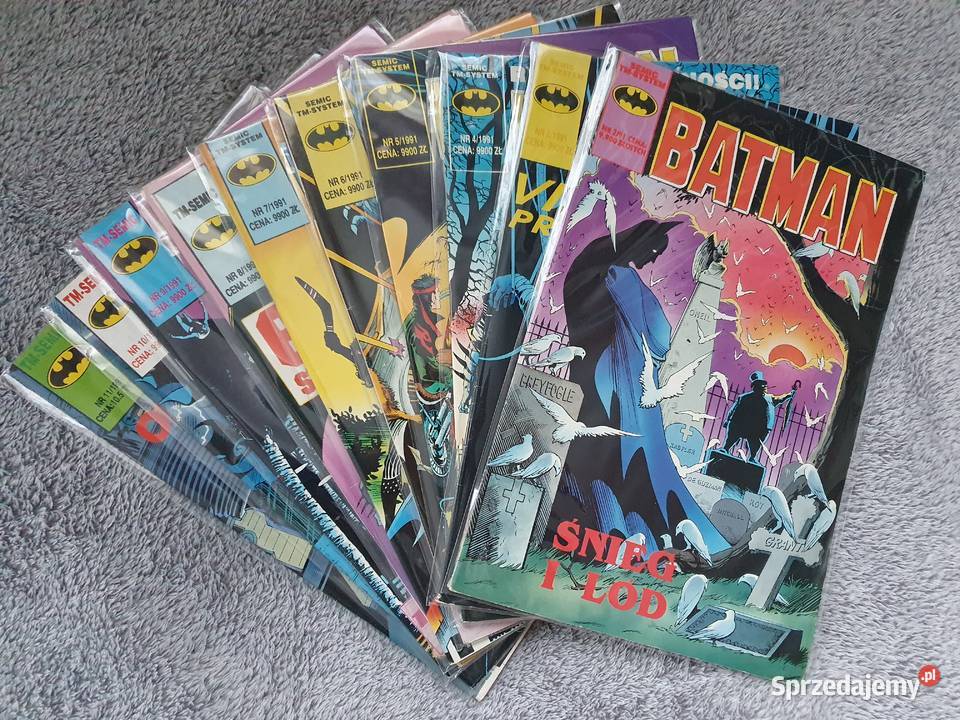 Batman zestaw 11 komiksów TM Semic rocznik 1991 Gdynia sprzedam