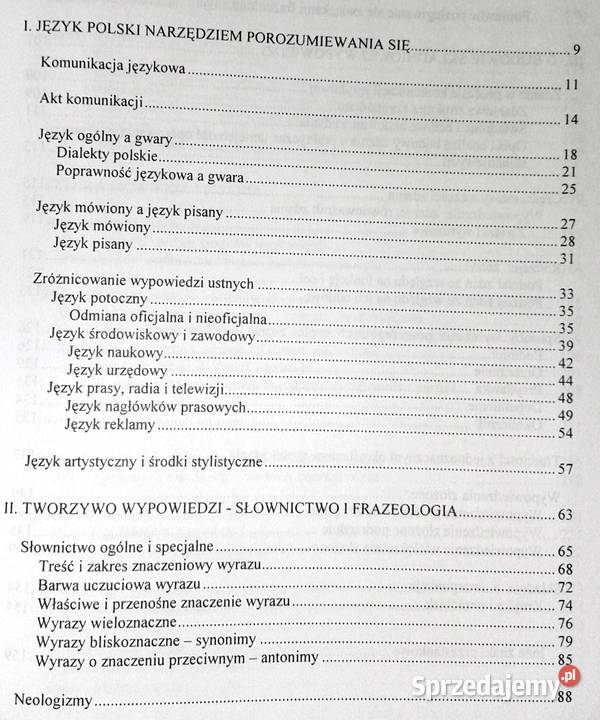 Współczesna polszczyzna JKowalikowa U Ż Pozostałe Chełm