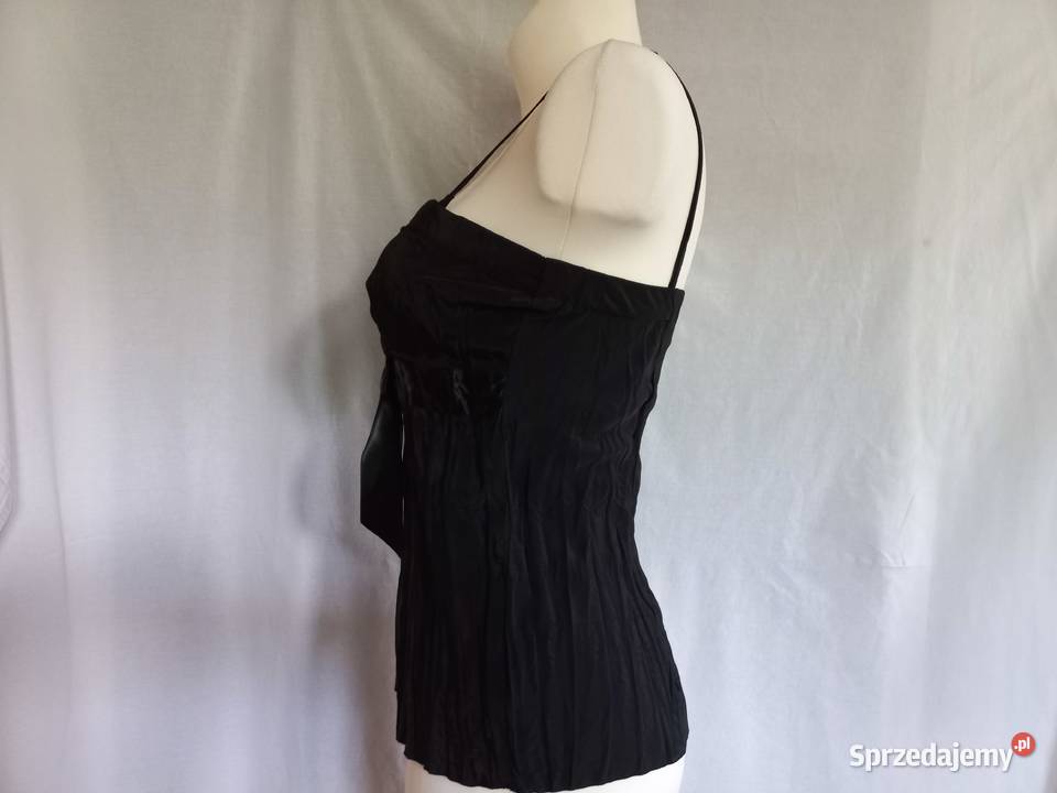 TOP czarny BLUZKA r 38 glamour Amaranto NOWY Odzież damska Białystok