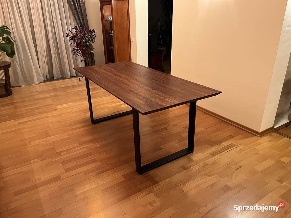 Stół dębowy loftowy do jadalni 180x85 dostępny Gliwice sprzedam