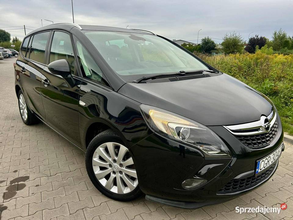 OPEL ZAFIRA C 2012r czarny Grudziądz