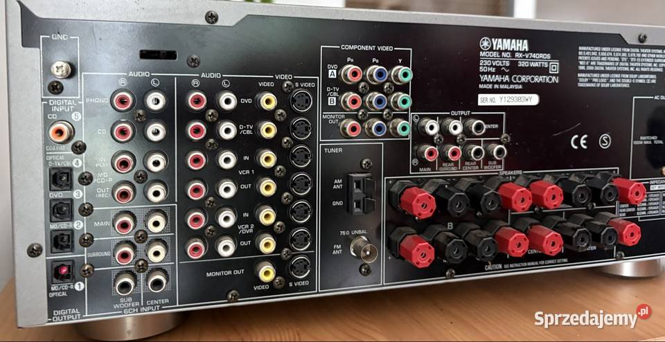 Amplituner Yamaha RXV740RDS Amplitunery Góra Bałdrzychowska-Kolonia sprzedam