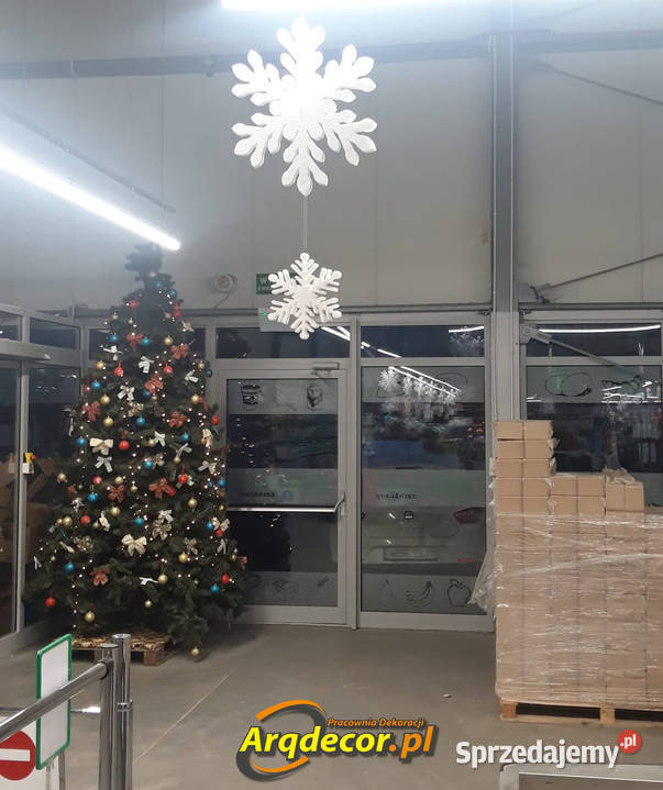 Śnieżynki Gwiazdki Styropianowe 50 Dekoracje biały Dekoracje i ozdoby Dębna