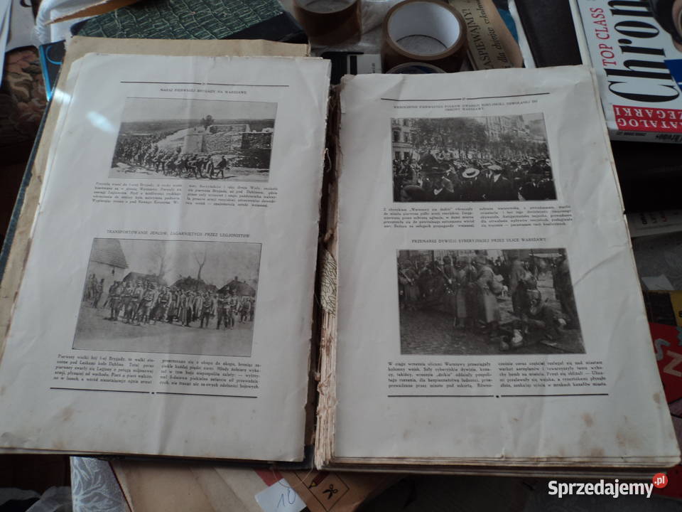 Polska w latach wojny światowej album z 1930 Nowy Sącz