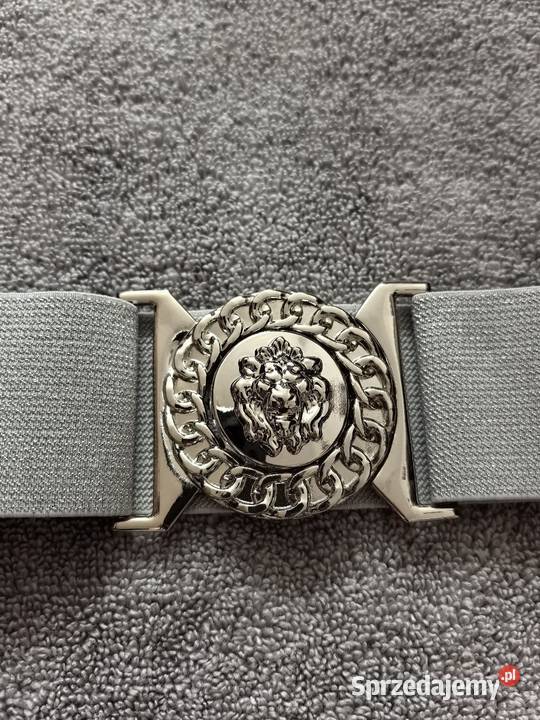 Pasek guma regulowany one size srebrny dolnośląskie Wrocław