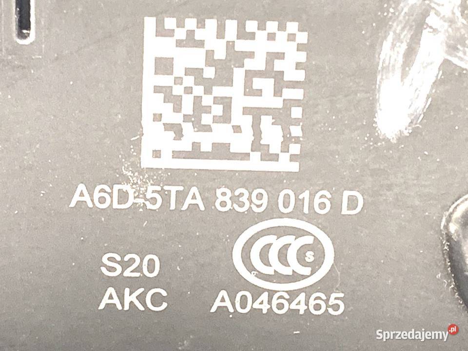 ZAMEK DRZWI PRAWY TYŁ SKODA KAROQ SUV 5TA839016D