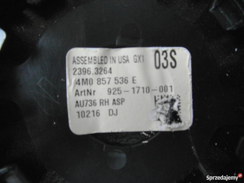 lusterko audi SQ5 Q5 Q7 fotochrom 4m0857536e sprzedam