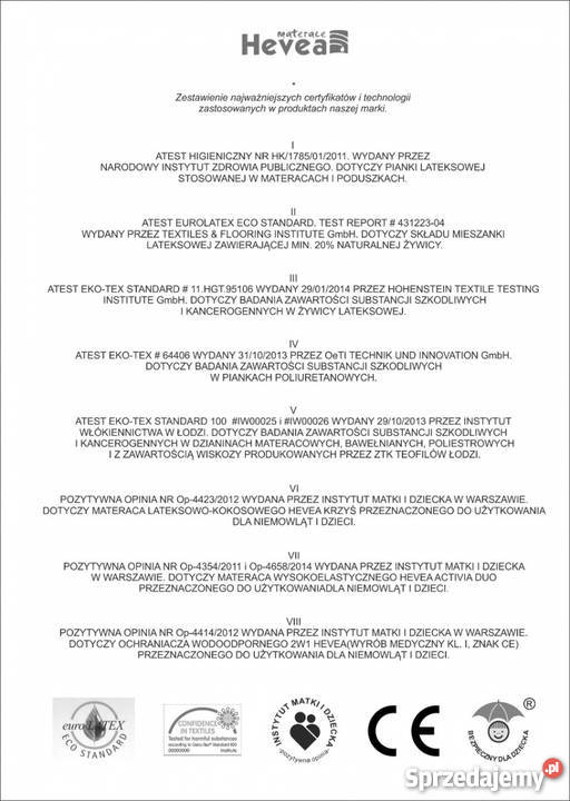 Materac Lateksowy 7 Stref 140x200 15 lat 140cm zachodniopomorskie Szczecin