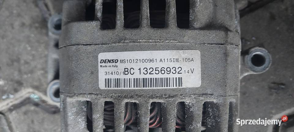 Alternator BC 13256932 Opel Corsa D 13 cdti Pozostałe zachodniopomorskie Szczecin sprzedam