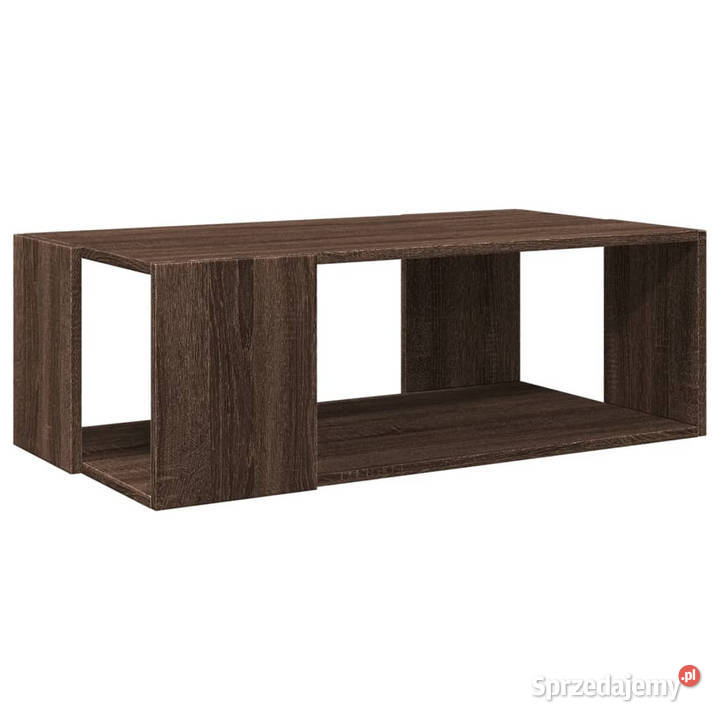Stolik kawowy brązowy dąb 895x48x30 WM848156 mazowieckie Warszawa