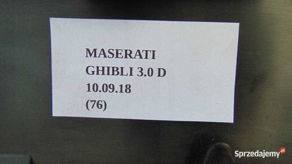 DMUCHAWA NAGRZEWNICA WENTYLATOR MASERATI GHIBLI Nowy Tomyśl