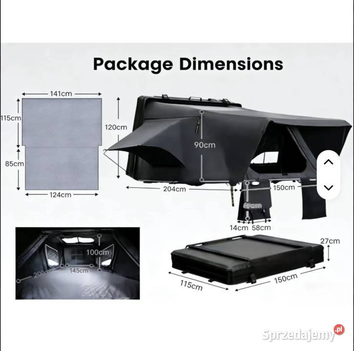 Namiot dachowy wyprawowy NOWY zapakowany małopolskie