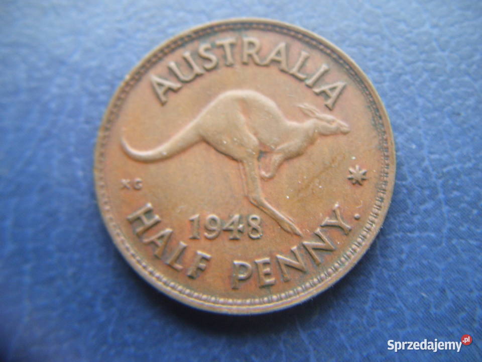 Stare monety 12 pens 1948 Australia Lesko