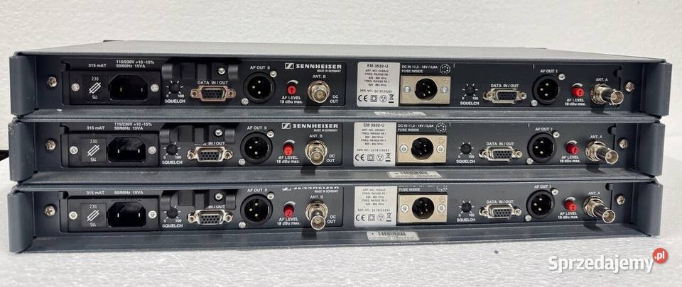 3x Sennheiser EM 3532 U Wireless Receiver 826862 Wrocław