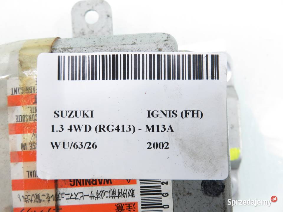 MODUŁ AIRBAG SUZUKI IGNIS FH 3891080620