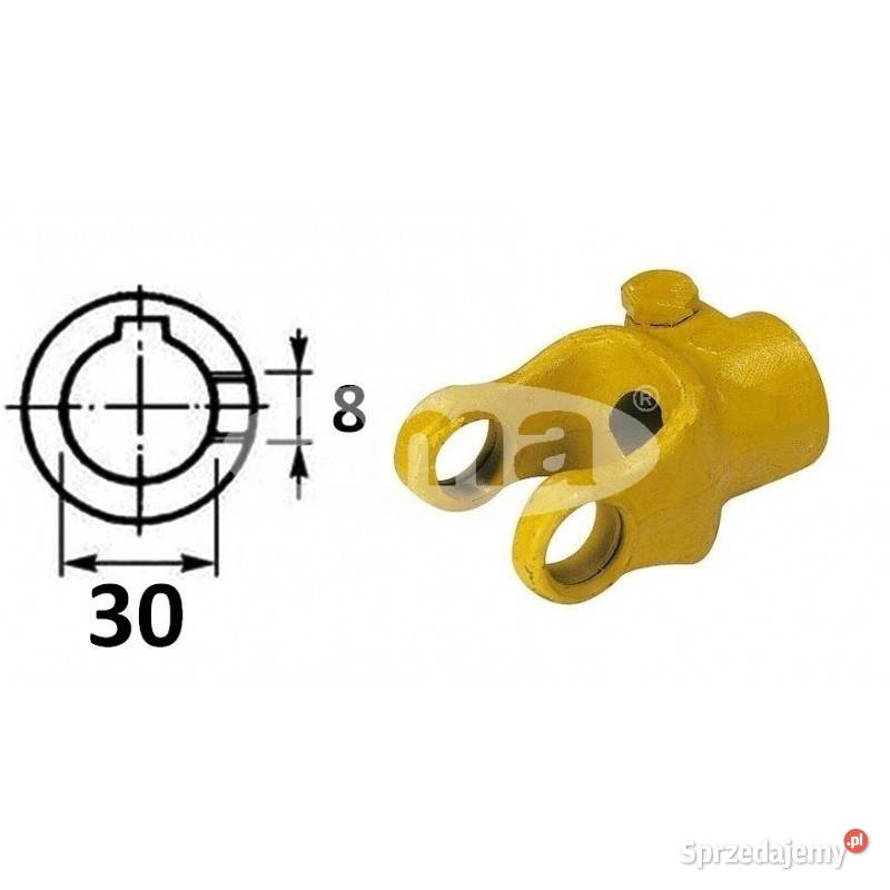 Widłak maszynowy ze śrubą ściskającą 8mm otwór Do maszyn uprawowych