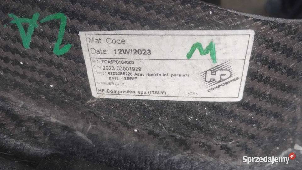 Dyfuzor Zderzak Tył Spoiler Carbon Maserati