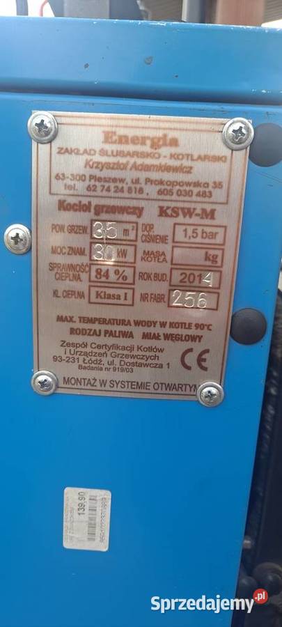 Używany piec centralnego ogrzewania Kotły i Piece CO Ogrzewanie wielkopolskie