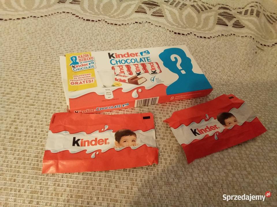 Pudełko i puste papierki kinder czekoladkach ze mazowieckie Warszawa sprzedam