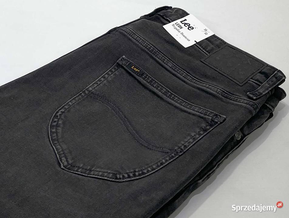 Spodnie męskie jeansy Lee Leon Regular Cement szary/srebrny Katowice