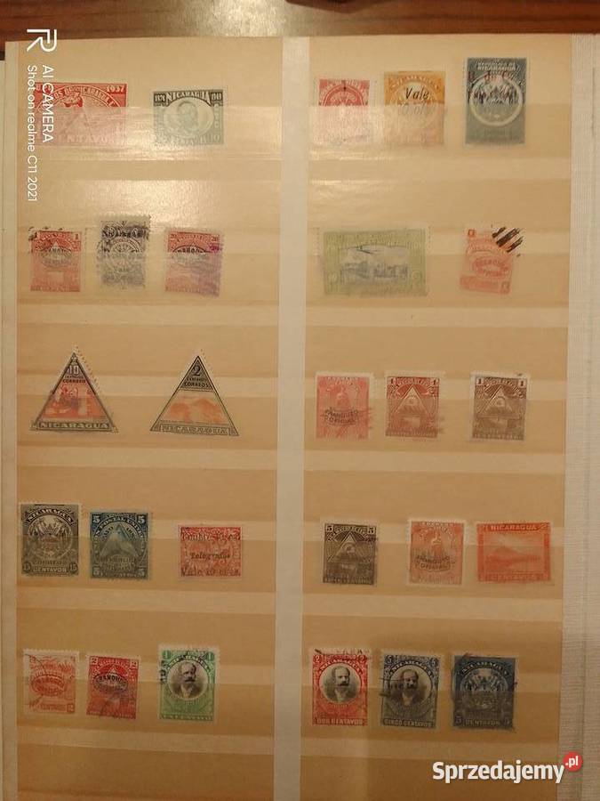 Klaser ze starymi znaczkami małopolskie Zabierzów