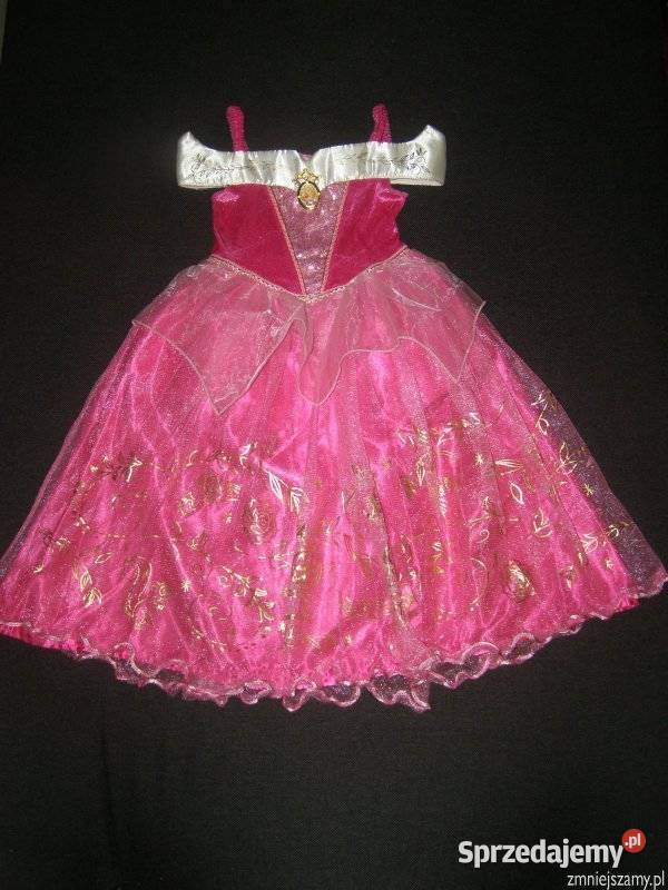 Strój kostium przebranie AURORA ŚPIĄCA KRÓLEWNA Rozmiar 98 Sukienki i spódniczki Siedlce