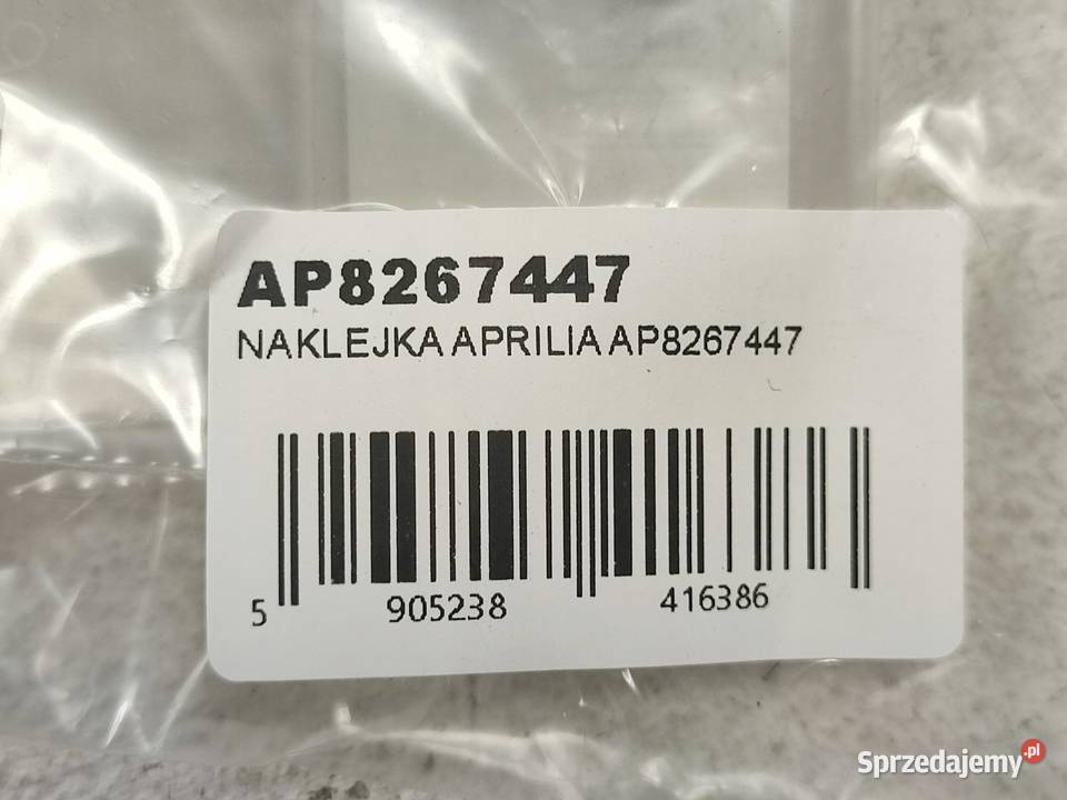 NAKLEJKA EMBLEMAT NA OSŁONĘ WAHACZA APRILIA Emblematy