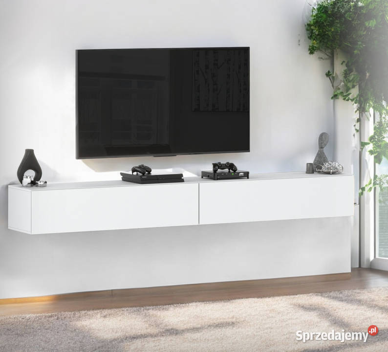 Szafka Rtv Wisząca Biała Mat 280 Tv Duża Do Elbląg