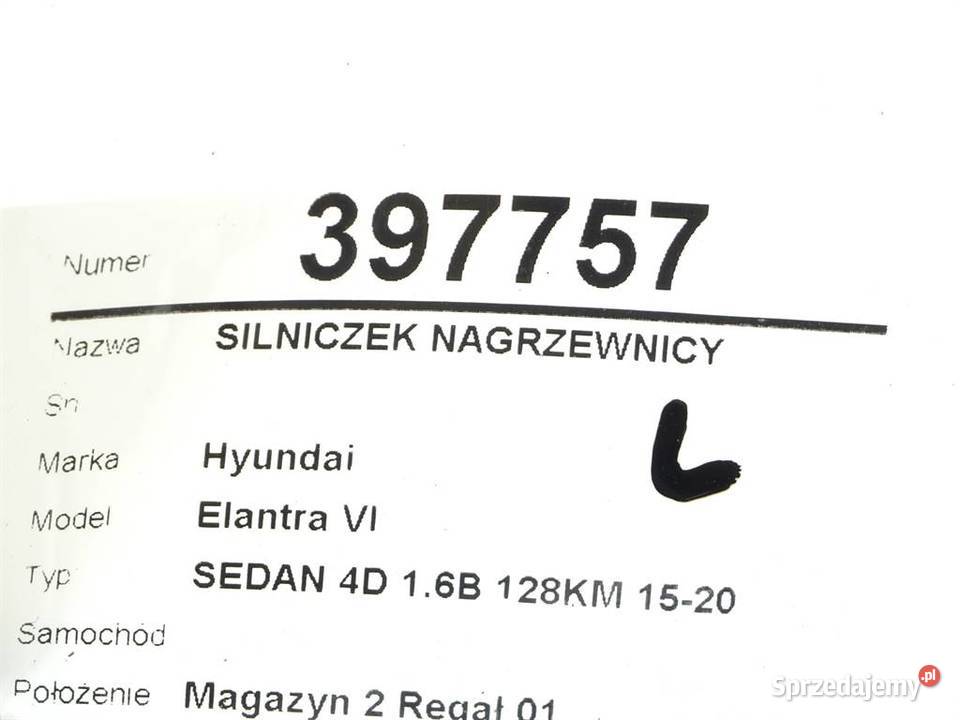 SILNICZEK NAGRZEWNICY HYUNDAI D332EDFAA02