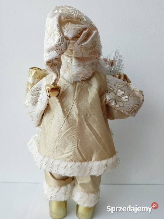 Figurka świąteczna śwMikołaj 30 złoty dekoracja