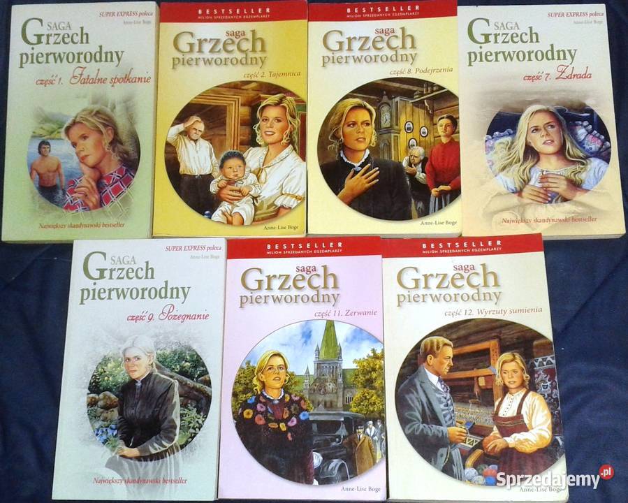 Saga Grzech Pierworodny 7 częśći AnneLise Boge Chełm