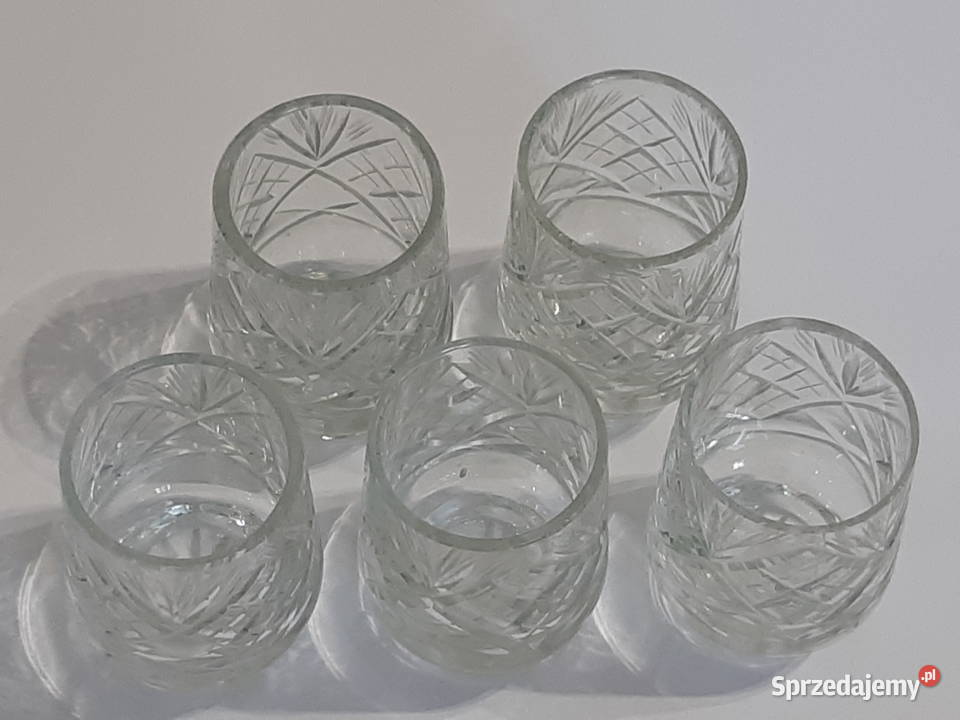 Kieliszki kryształowe PRL Niemce