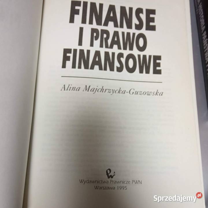 Finanse i prawo finansowe antykwariaty książki mazowieckie Warszawa