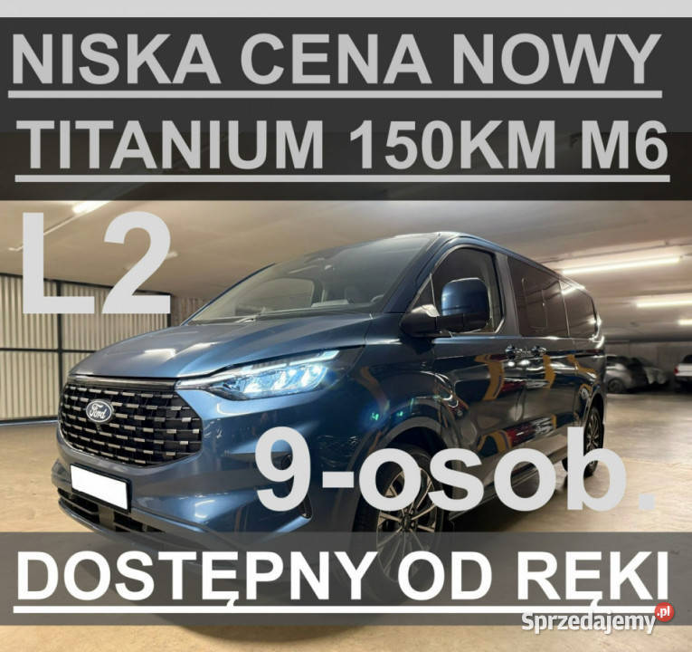 Ford Tourneo Custom 150 M6 9osobowy Nowy Super ASR (kontrola trakcji) Szczecinek