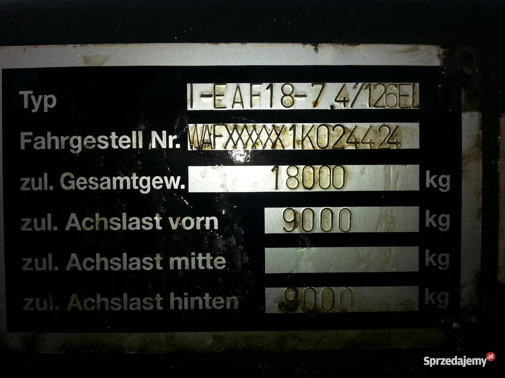 Przyczepa ACKERMANN IEAF1874126EL