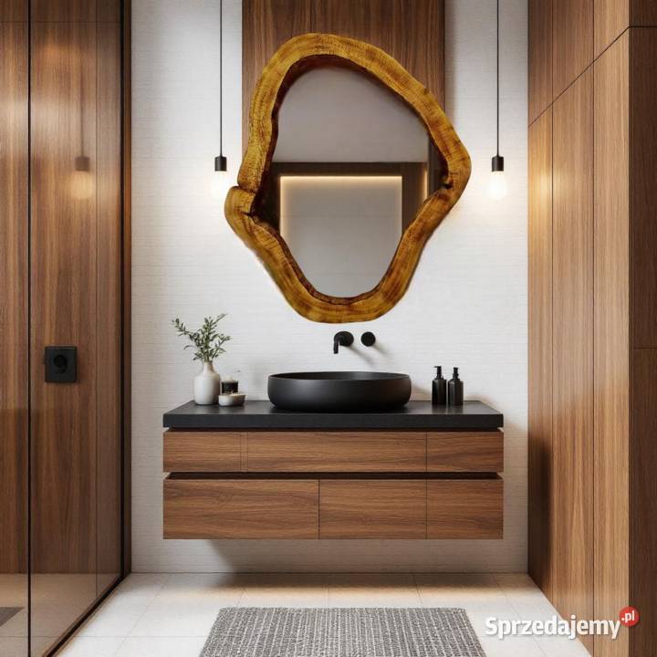 niebanalne drewniane lustro do nowoczesnej Lustra Rzeszów