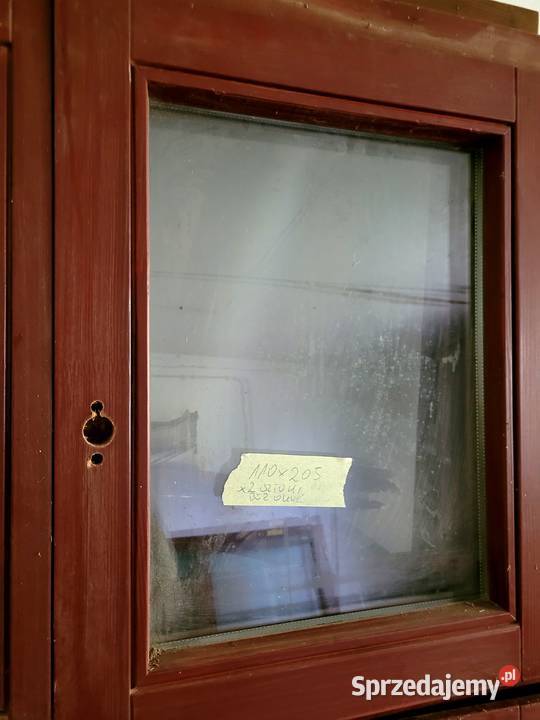 okno okna drewniane 110x210 czteroskrzydłowe 2 Okna ścienne opolskie Turawa